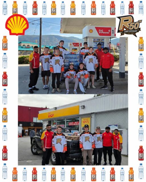 Huge thank you to Sahil and his team at Castlegar Shell. Your generous donation of drinks for the team is much appreciated. Thanks for supporting the Castlegar Rebels in their 50th season!