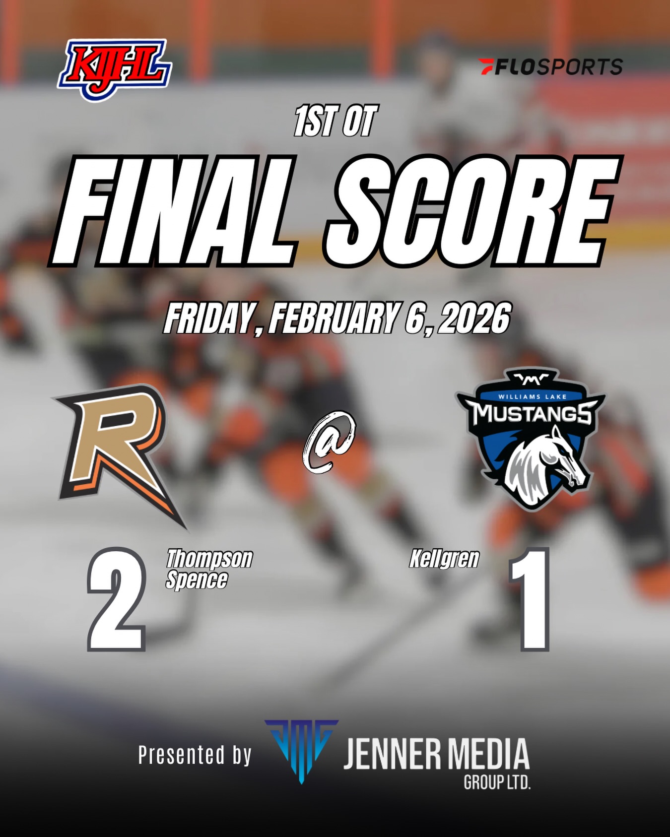 🚨 REBS WIN! 🚨 

Jayden Spence puts the puck in the back of the net with just 19 seconds left in overtime to give the Rebels a big win over the Mustangs. 

Markus Thompson was our other goal scorer tonight in a great back-and-forth game!

On to Saturday night against Quesnel. 

Thanks to @jennermediagroup for our post game recap! 

#wearerebels #playforthegar #rebsnation #kijhl #kijhlhockey