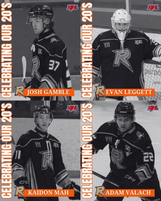 🟠 CELEBRATING OUR 20’s ⚫️

Rebs Nation, while there is playoff hockey still to come, be there this Friday, Feb. 20th for the final regular season home game of our four graduating players:
🔸 Josh Gamble (‘23-24, ‘24-25, ‘25-26)
🔸 Evan Leggett (‘25-26)
🔸 Kaidon Mah (‘25-26)
🔸 Adam Valach (‘25-26)

Josh, Evan, Kaidon and Adam - thank you for all you have done for our hockey program, for our community, and for the respect and pride you have shown wearing the Rebels jersey. 

We are grateful to have been a chapter in your hockey story, and wherever it takes you next, on or off the ice, we wish you every success! 

#wearerebels #playforthegar #rebsnation #kijhl #kijhlhockey