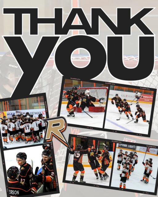 That’s a wrap on the 2025-26 Rebels season. It was not the ending we envisioned, but we’re proud of the fight this team showed until the final buzzer all season long.
To our Rebels players, thank you for bringing energy and effort every single day, every single game! To our graduates, thank you for everything. We wish you every success in your next chapter.
Thank you to our coaches and trainers for your dedication, passion and knowledge.
A special shout-out to Matthew Welychko for all you do for the team whether it’s on the bench, during intermissions, or your constant support behind the scenes—Thank You Matty!
Thank you to our sponsors. Your support makes it possible for our players to step on the ice and proudly represent our community every day.
To those working tirelessly behind the scenes to keep this organization running
—executives, board members, PA announcers, play-by-play and broadcast team, anthem singers, social media team and everyone in between—Thank you!
To our billet families - Thank you for opening your homes and hearts to our players. Your impact goes well beyond the ice.
Last but not least, thank you to our fans who show up to cheer the team on. Whether the Rebels were at home or on the road, you were there through the milestones, the challenges and the big wins. Your energy in the stands makes a difference!
Thank you Rebs Nation. See you next season! 🟠⚫️
#wearerebels #playforthegar #rebsnation #kijhl #kijhlhockey