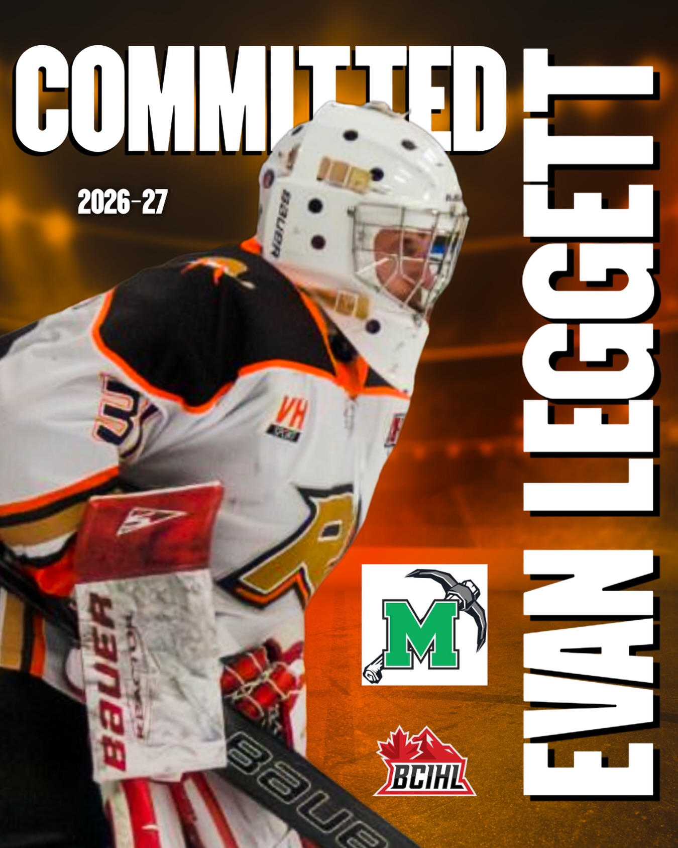 Huge congrats to Rebels netminder Evan Leggett on his commitment to the BCIHL’s Logan Lake Miners!
Evan made a big impact in the crease this season for the Rebels, posting a stellar .921 save percentage. Over four seasons in the KIJHL, Evan played almost 1,700 mins.
The Miners have reinforced their goaltending depth with this addition.
Good luck, Evan! We look forward to your significant contributions to the Miners’ success.
#wearerebels #playforthegar #kijhl #stepup
