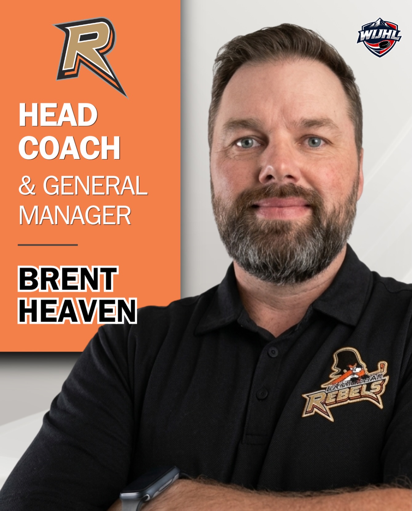 🚨 ANNOUNCEMENT 🚨
Please join us in congratulating Brent Heaven on stepping into the dual role of Head Coach & GM for the Castlegar Rebels.
Brent, we look forward to watching this new era of Rebels hockey unfold under your leadership.
We extend a ‘Thank You’ to Jesse Dorrans for his time with and commitment to the Rebels over the years, most recently in the role of General Manager.
#wearerebels #playforthegar #wijhl