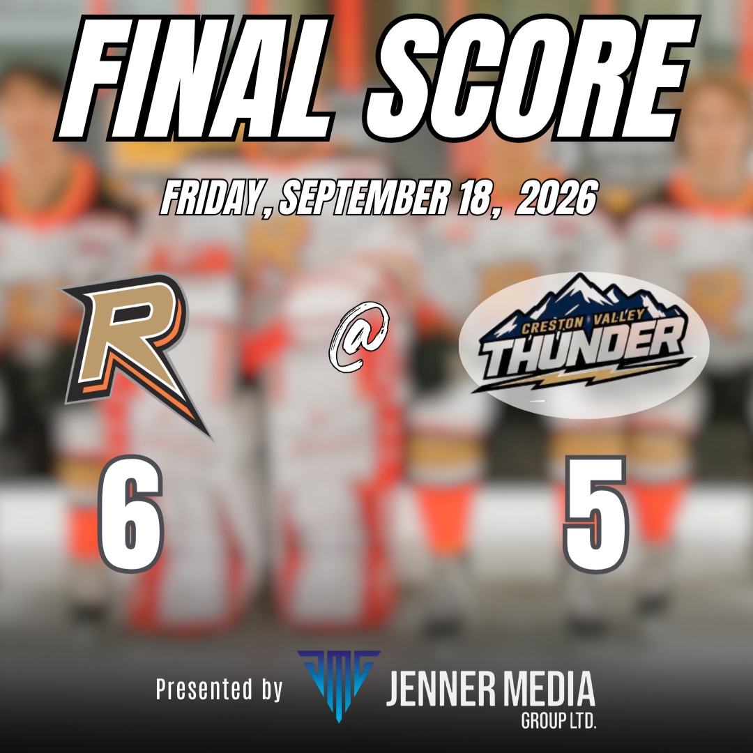 🧡🖤 FINAL SCORE! 🖤🧡

🔥 REBELS OVERTIME WIN! 🔥

Castlegar 6
Creston Valley 5

First one in the win column! 👊🏒

WAY TO GO, REBELS! 🧡🖤

📣 Brought to you by Jenner Media

#CastlegarRebels #GoRebels #PlayForTheGar