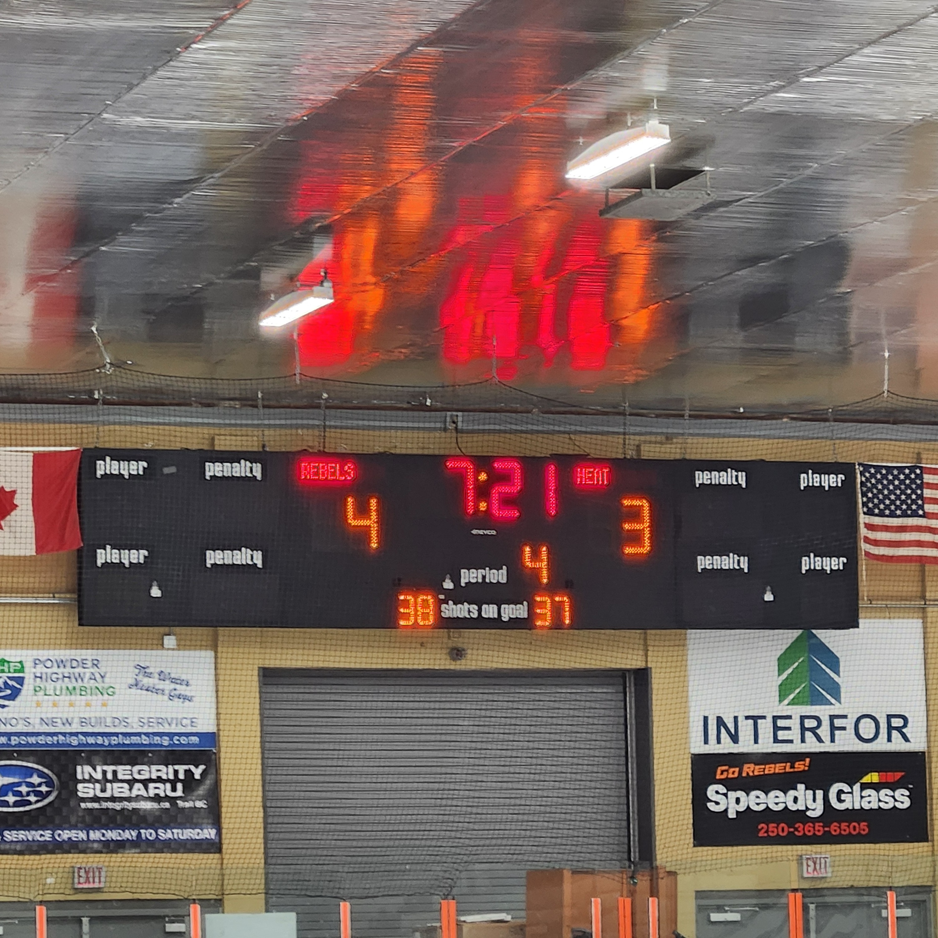 The Roof, the roof, the roof was on fire! The Rebels rocked their retro jerseys to a 4-3 OT win over Chase